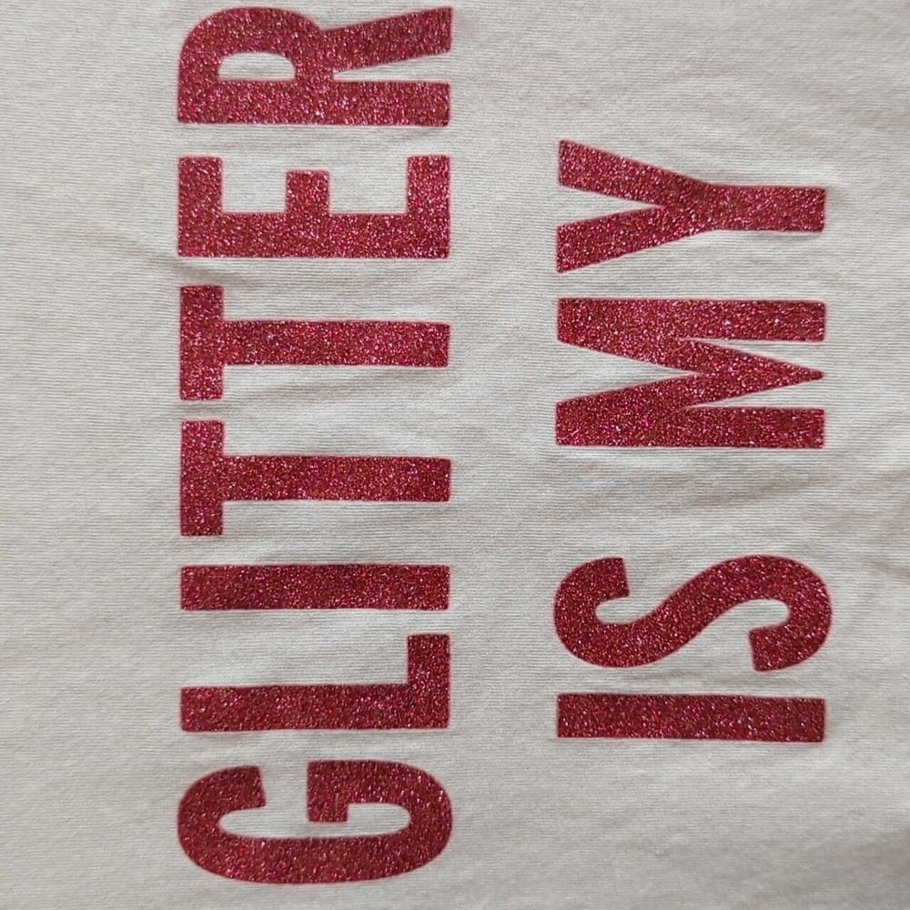 ❌SOLD❌Kate Spade GLITTER IS MY FAVORITE COLOR Tee - Picture 2 of 7